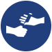 hands passing a baton icon for lonestar ssc corporate field days