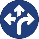 diverging arrows icon for corporate wellness ft. worth tx
