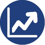 increasing graph icon for corporate wellness program dallas tx